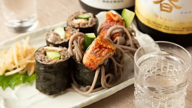 鯖の松前寿司 そば寿司